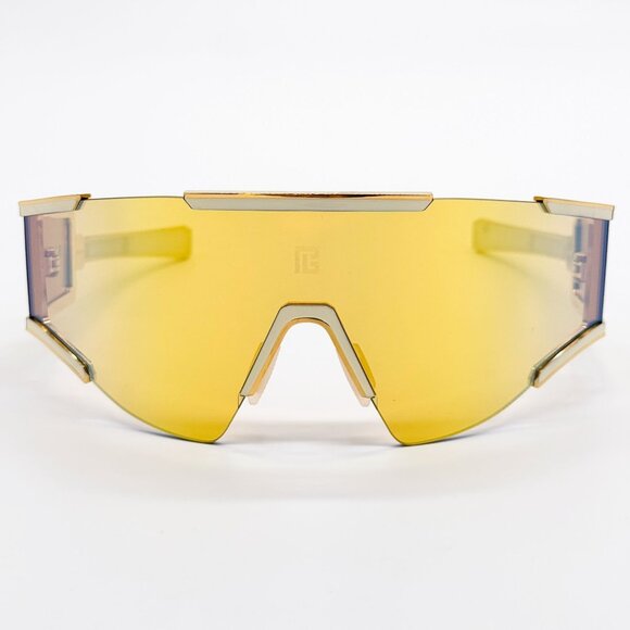 NEW BALMAIN SUNGLASSES BPS-138B GOLD UNISEX EYEWEAR BALMAIN main image 8